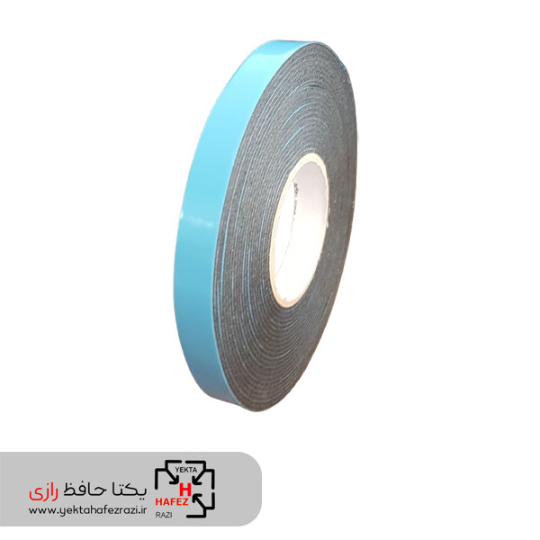 چسب دوطرفه مشکی با روکش آبی بنوتاپ عرض 1 سانتی متر