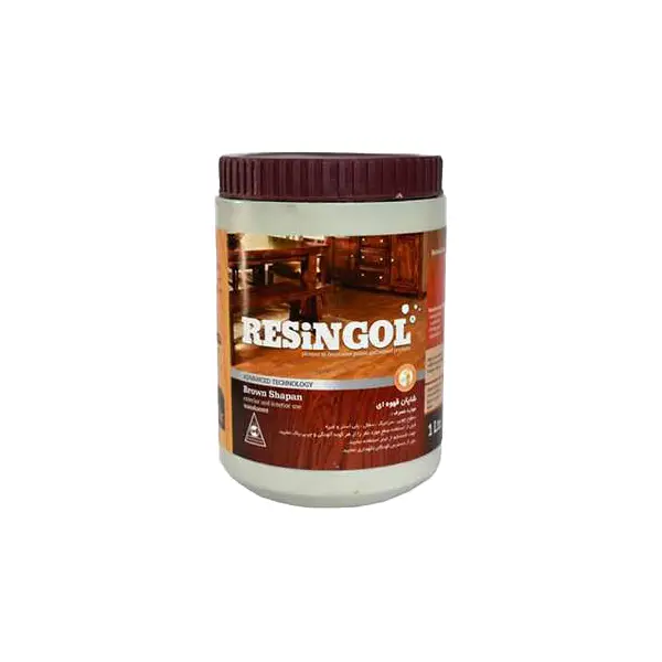شاپان قهوه ای رزین گل 1لیتر