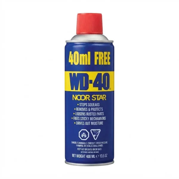 اسپری زنگبر و روان کننده wd-40 حجم 450 میل نوراستار